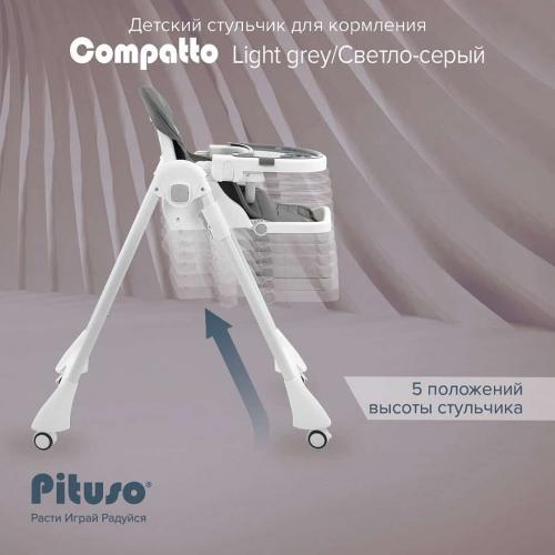 Стульчик для кормления Pituso Compatto Светло-серый YT-H36-Light grey