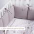 Комплект в кроватку Perina Fancy F3-01.14 (Слоники лиловые)