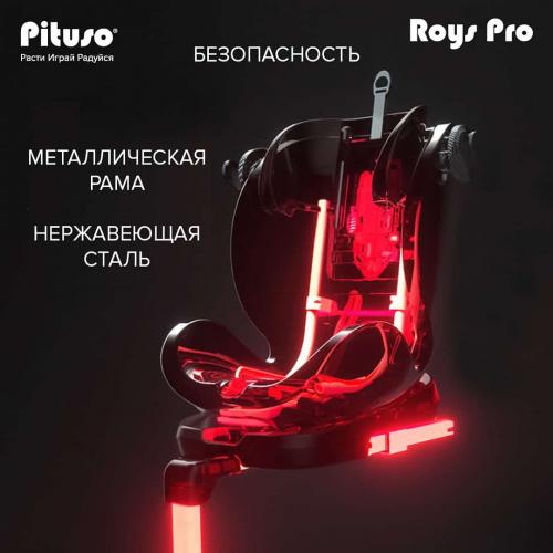 Автокресло Pituso Roys PRO Black,Black Inlay / Черный,Черный вкладыш 0-36 кг IsoFix / BW21-PRO-2BLACK