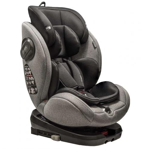 Автокресло Pituso Roys PRO Grey, Black Inlay / Серый,Черный вкладыш 0-36 кг IsoFix / BW21-PRO-Grey/Black