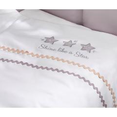 Комплект в кроватку Perina Toys ТС2.140-01.1 (Звёзды) (наволочка+пододеяльник 140*100)