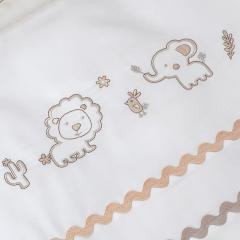 Комплект в кроватку Perina Toys ТС2.140-02.4 (Зверюшки песочные) (наволочка+пододеяльник 140*100)