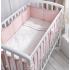 Комплект в овальную кроватку (3 предмета) Perina Toys Форест розовый