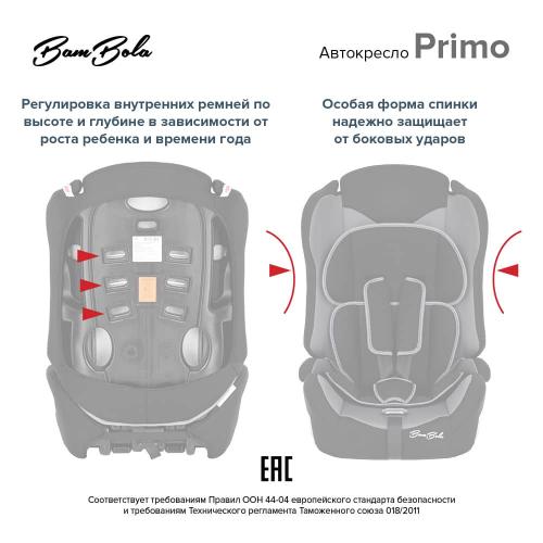 Автокресло BamBola Primo (Графит) 9-36 кг KRES3737