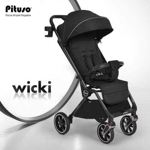 Прогулочная коляска Pituso WICKI Black Черный (PU)ABF2022/Black