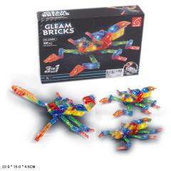 Конструктор Gleam Bricks 3 в 1 с LED подсветкой, арт. 25489