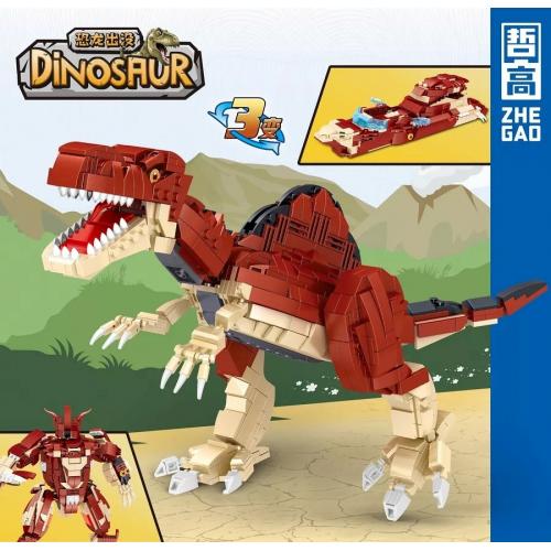 Конструктор Zhe Gao QL1744 Юрский Период Dinosaur Спинозавр 698 дет.