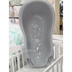 Ванночка детская TEGA 86 см Owls (Совы) Серый Слив SO-004 ODPLYW-106