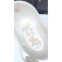 Ванночка детская Tega Baby 102 см Мишки + Горка для купания (слив) белый перламутр