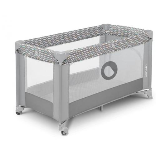 Кровать-манеж Lionelo Stefi (Grey Concrete Multicolor)