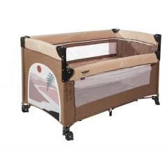 Манеж Martin noir Nearby Andes Brown (опускной борт, 2 уровня, москитная сетка, сумка) Коричневый