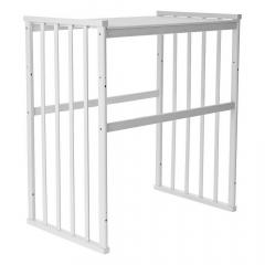 Кроватка круглая-овальная Pituso Monica Маятник поперечный / 103521-1 (белый) (Моника)